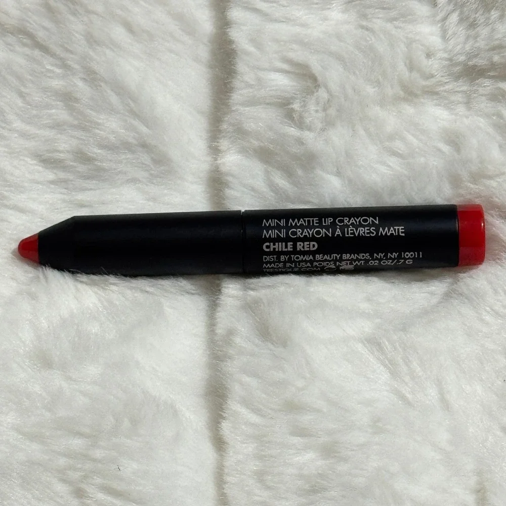 treStiQue Mini Matte Lip Crayon Chile Red‎ Travel Size .02 oz Makeup Lipstick